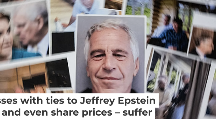Beyond the well-known names, Jeffrey Epstein’s network of contacts had infiltrated the boardrooms of hundreds of major U.S. companies, with clear consequences for corporate conduct. Martin BUREAU/AFP via Getty Images